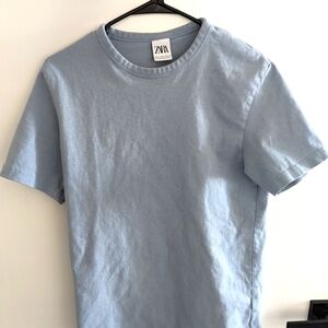 Zara Men's Blue T-shirt